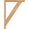 Ekena Millwork Traditional Block Smooth Bracket w/ Offset Brace, Western Red Cedar, 3 1/2"W x 20"D x 28"H BKT0402X20X28TRA05SWR - alternate 3